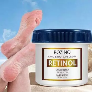Крем против растрескивания для сухих и потрескавшихся рук и ног, восстановление и защита рук, увлажнение пяток, удаление омертвевшей кожи и увлажнение. белый