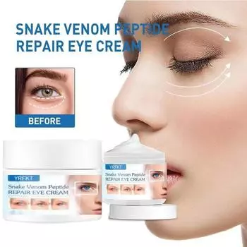 Крем против темных кругов, змеиный крем для глаз, уход за кожей, пептидные мешки для глаз, против морщин, крем с гиалуроновой кислотой, роликовый массажер, красота, здоровье 5G