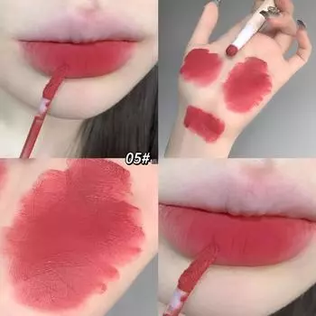 Крем-пудра для губ, грязь для губ, матовая, матовая, нелегко прилипать к чашке, отбеливающая, стойкая губчатая помада