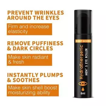 Крем с гиалуроновой кислотой, роликовый массажер для глаз, антивозрастные безопасные ингредиенты, нераздражающая сыворотка против морщин, роликовый ролик для глаз 8ML