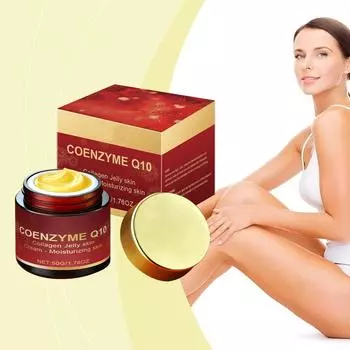 Крем с коллагеном и коэнзимом Q10 для ежедневного очищения, увлажнения и разглаживания кожи. Многофункциональный крем местного применения. One Size