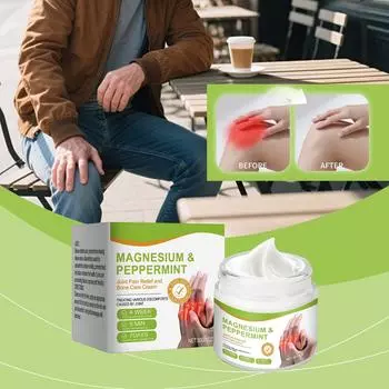 Крем с магнием для успокоения и ухода за суставами питает кости, успокаивает суставы рук и ног, уменьшает боль в суставах и мышечный дискомфорт. One Size белый