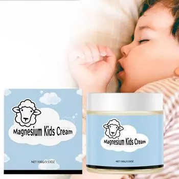Крем с магнием, лосьон с магнием, масло с магнием для ног, лосьон с магнием, крем с магнием, хлорид магния для местного применения 100 г One Size белый