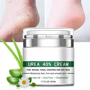 Крем с мочевиной 40% | 2% салициловой кислоты | Интенсивный крем для ног с мочевиной и средством для удаления мозолей | С алоэ вера и маслом чайного дерева для глубокого увлажнения 50 мл