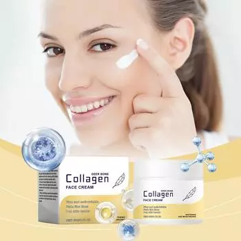 Крем с оленьим коллагеном, крем для лица с оленьим коллагеном, крем для лица с удалением морщин Qanzre, увлажняющий и укрепляющий крем для лица с оленьим коллагеном One Size