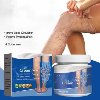 Крем с растительными ингредиентами для улучшения кровообращения и облегчения боли синий