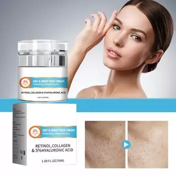 Крем с ретинолом 50 мл Увлажняет, увлажняет, подтягивает кожу и восстанавливает защитный барьер лица One Size