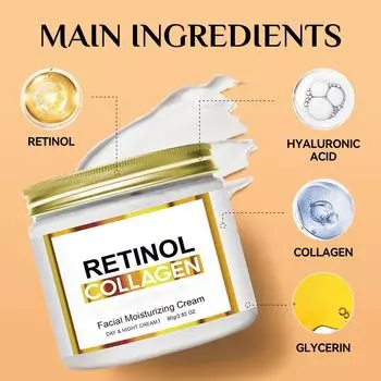 Крем с ретинолом 80 г, укрепляющий кожу против морщин, ускоряет метаболизм кератина One Size