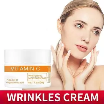 Крем с витамином С осветляет тон кожи, разглаживает мелкие морщинки, сужает поры, увлажняет крем для лица для ленивых 5G