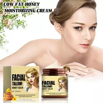 Крем с жиром и медом, увлажняющий крем, успокаивающий увлажняющий крем, устраняет сухость, 120 г One Size фиолетовый