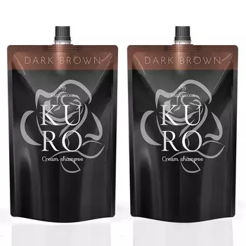 Крем-шампунь KURO Коричневый (2 куска)