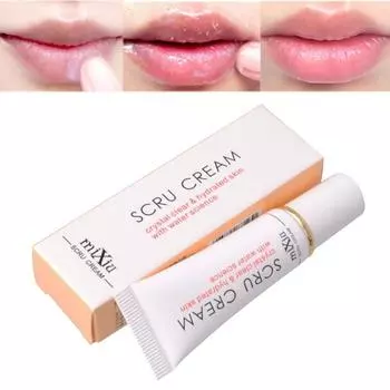 Крем-скраб для губ, увлажняющий бальзам для губ, уход за губами, отшелушивающий, антивозрастной, розовый, осветляющий крем для губ, гель для удаления омертвевшей кожи 12g
