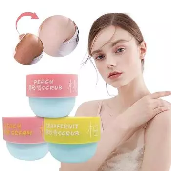 Крем-скраб для тела Глубокая очистка пор Удаление омертвевшей кожи Отбеливающий крем Тусклость Укрепление Exfolia E9T9 B-250g