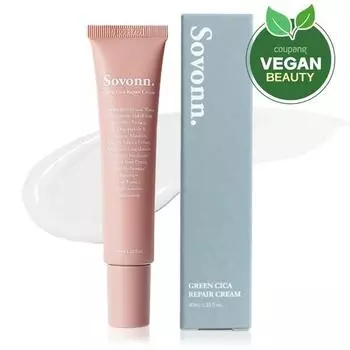 Крем Sobon Green Cica Derma Repair Cream, 40 мл, 1 шт. Популярная корейская косметика