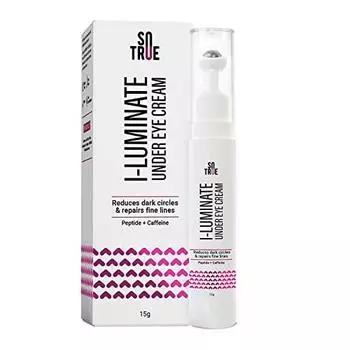 Крем Sotrue i-luminate Under Eye Cream от темных кругов для женщин | От отеков и тонких линий под глазами, 15 г | Обогащен алоэ вера, семенами жожоба и витамином Е 15 g