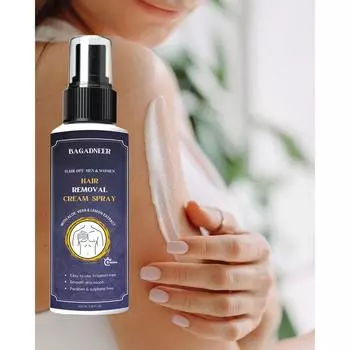 Крем-спрей для удаления волос для мужчин и женщин | Безболезненное удаление волос на теле для груди, спины, ног, подмышек и интимной кожи |100 мл 100 ml