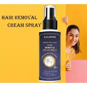 Крем-спрей для удаления волос для мужчин и женщин | Безболезненное удаление волос на теле для груди, спины, ног, подмышек и интимной кожи |100 мл 100ml