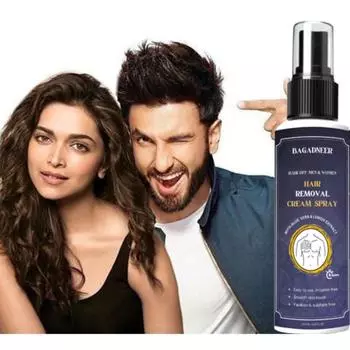 Крем-спрей для удаления волос для мужчин и женщин | Безболезненное удаление волос на теле для груди, спины, ног, подмышек и интимной кожи | 100 мл 100ml