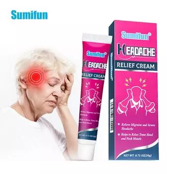 Крем Sumifun для облегчения головной боли, головокружения, шума в ушах, мазь для здоровья, травяная мазь 20g