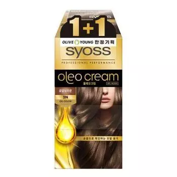 Крем Syos Oleo 1+1 Special, выберите 2 типа (Королевский коричневый 3Н/Насыщенный шоколад 4Н) Royal Brown 3N 1+1