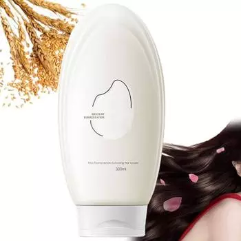 Крем-сыворотка для волос с ферментированным рисом, маска для волос с ферментированной рисовой водой, маска для волос с рисом, маска для глубокого кондиционирования волос с рисовой водой (1шт) One Size белый