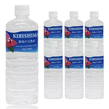 Кремниевая вода Kirishima natural water 590 мл x 6 бутылок натуральная минеральная вода из горного хребта Киришима Пробная упаковка Без добавок (6 бутылок)