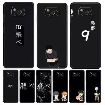 Кремниевый смартфон для Xiaomi POCO X3 NFC F3 10T 9T M4 Pro 5G 11T M3 X4 F4 GT MI 11 lite Haikyuu волейбол аниме Celular чехол POCO X3