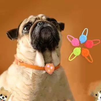 Кремниевый светодиодный ошейник для собак, водонепроницаемый мигающий свет для домашних животных, для прогулок ночью синий