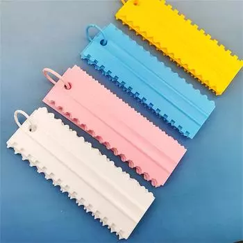 Кремовая лопатка PP Кремовая расческа для разглаживания кондитерских изделий, кондитерская глазурь, лопатка DIY Инструменты для выпечки, аксессуары для выпечки, инструменты для украшения тортов, расческа