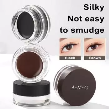 Кремовая подводка для глаз, не размазывается, водостойкая, стойкая, подходит для начинающих, подводка для глаз, женские аксессуары коричневый
