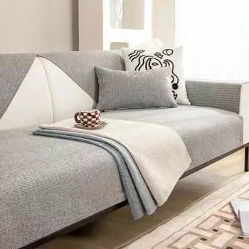 Кремовая серия, однотонный чехол для дивана, модный противоскользящий мягкий комплект для дивана, четырехсезонная универсальная пылезащитная подушка для дивана, современный чехол для дивана 70x70cm 1pcs