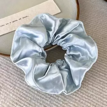 Кремово-голубые двухслойные резинки для волос, повязки на голову для женщин, ретро, элегантные резинки для волос, резинки, модные женские аксессуары для волос