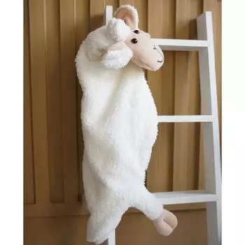 Кремовое милое детское одеяло из овцы, ягненка, зимнее плюшевое одеяло из овцы Welsoft