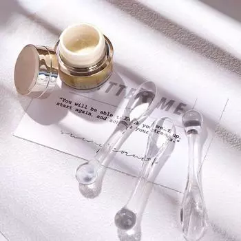 Кремовые массажные палочки Косметическая лопаточка Массажная палочка для глаз Средства по уходу за кожей Аппликатор для крема для глаз gold-3PCS