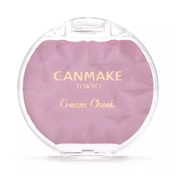 Кремовые румяна Canmake P05 бледно-сиреневый глянцевый насыщенный цвет розово-лавандовый поляризованный перламутровый (Тип жемчуга) 4,0 г
