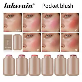 Кремовые румяна-стик 6 цветов ленивый хайлайтер карманные румяна натуральный нюдовый макияж румяна #1