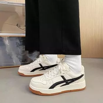 Кремовые винтажные маленькие белые туфли Academy Harbour Style Single Shoes Bf Trend Breathable Sports Board Shoes для мужчин и женщин 35 бежевый