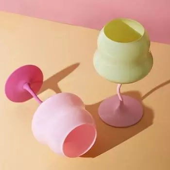 Кремовый бокал, средневековый ретро хрустальный стеклянный домашний декоративный стакан, стакан для игристого вина, стакан для сока для холодных напитков розовый