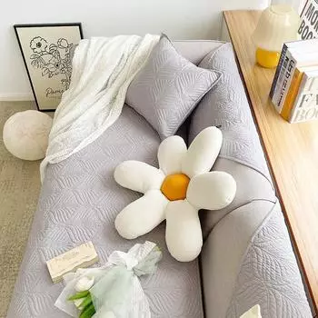 Кремовый цвет, подушка для дивана в гостиной, нескользящая подушка, тканевая подушка, моющаяся хлопковая ткань для чехла на диван 70*70cm