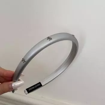 Кремовый галстук-бабочка тонкая повязка для волос для женщин универсальная для выхода в свет аксессуар для волос с высоким верхом черепа новая стильная повязка на голову для повседневной носки