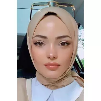 Кремовый хиджаб премиум-класса из джерси