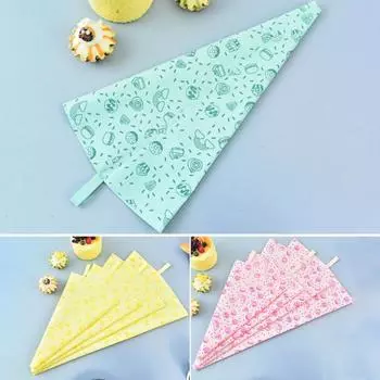 Кремовый кондитерский мешок, пищевой многоразовый, с изысканным узором, очень толстый, устойчивый к разрыву, декоративный, без бисфенола А, для украшения торта 14Inch зелёный