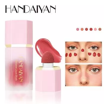 Кремовый оттенок для губ и щек, увлажняющие румяна-карандаш, водостойкий многофункциональный макияж 06