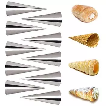 кремовый рожок кремовый слоёный хлеб рулет из теста вафельный рожок форма для выпечки трубочки для канноли форма для бриошей S