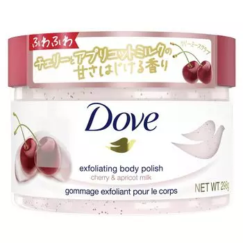 Кремовый скраб для тела Dove Cherry Apricot Milk Exfoliating Care Blackhead Transparency Gift 298g &