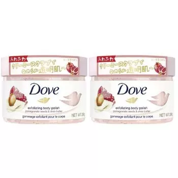 Кремовый скраб Dove с гранатом и маслом ши 298 г Набор из 2 шт.