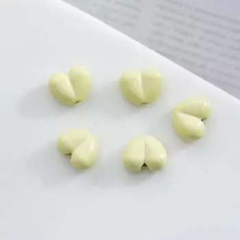 Кремовый сплав Любовь Персик Прямое отверстие Бусины Сделай сам Цепочка для мобильного телефона Браслет Ожерелье Материал для бисероплетения Ювелирные аксессуары 5 pieces