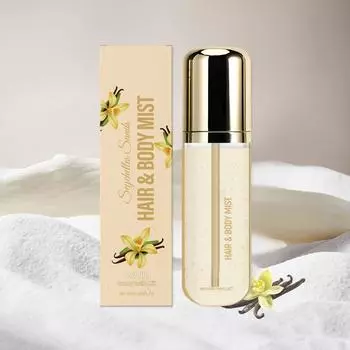 Кремовый спрей для волос и тела, парфюмированный спрей для тела, легкий увлажняющий уход за волосами, парфюмированная вода, 50 мл One Size бежевый
