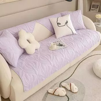 Кремовый стиль, противоскользящий диванный коврик, современный минималистичный всесезонный универсальный диванный коврик, несколько диванных ковриков для гостиной 70x70cm