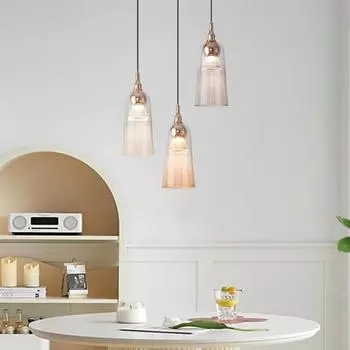 Кремовый стиль спальня прикроватная подъемная маленькая люстра современный 5 Вт светодиодный подвесной светильник внутренние светильники обеденный стол фонарь warm light (5W)